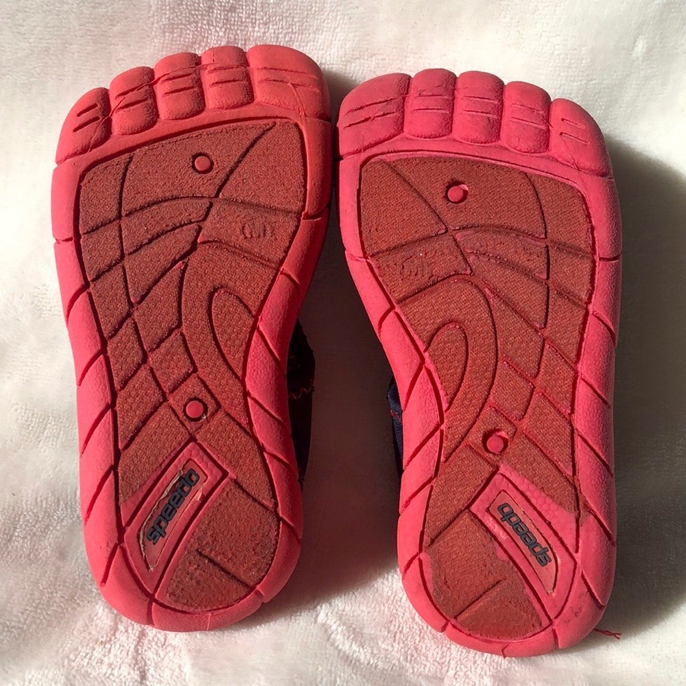 Speedo Toddler Blue/Red Hybrid Water Shoes - Picture 5 of 6